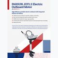 Motor electric Parsun Joy 1.2 S with battery white 2