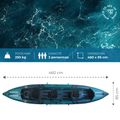 Caiac gonflabil pentru 3-persoane WATSSUP Cod 460 cm 4