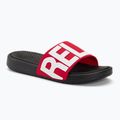 Bărbați Coqui Speedy negru/roșu nou relaxați pe flip-flops