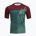 Tricou de ciclism pentru bărbați SILVINI Denno maroon-verde 3121-MD1803/92432