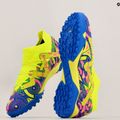 PUMA Future Match Energy TT + Mid Jr ghete de fotbal pentru copii ultra albastru/alert galben/roz luminos 17