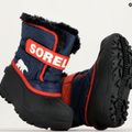 Cizme de trekking pentru copii Sorel Snow Commander nocturnă/roșu velă pentru copii 14