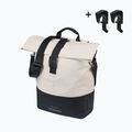 Geantă de bicicletă Basil Cove Shopper MIK Hooks 16 l off white/black 2