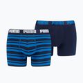 Boxeri pentru bărbați PUMA Heritage Stripe 2szt blue