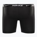 Chiloți de boxeri Nike Everyday Cotton Stretch Boxer Brief 3Pk MP1 pentru bărbați, alb/gri Heather / negru 3