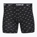 Boxeri pentru bărbați Nike Everyday Cotton Stretch 3 pairs swoosh print/grey/university blue 4