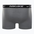Boxeri pentru bărbați Nike Everyday Cotton Stretch Trunk 3Pk UB1 cu imprimeu swoosh/gri/albastru uni 6