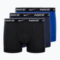 Boxeri pentru bărbați Nike Everyday Cotton Stretch Trunk 3Pk UB1 obsidian / game royal / negru