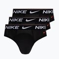 Slipuri pentru bărbați Nike Dri-Fit Hip Logo Brief 3 pary black/black/black