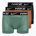 Boxeri pentru bărbați Nike Dri-FIT Ultra Comfort Trunk 3 pary turquoise/black/orange