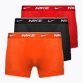 Boxeri pentru bărbați Nike Everyday Cotton Stretch Trunk 3 perechi  team orange/uni red/black