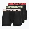 Boxeri pentru bărbați Nike Dri-Fit Essential Micro Boxer Brief 3 pary blk washed coral/olive aura/abrtract blue edge wb