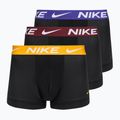 Boxeri pentru bărbați Nike Dri-Fit Essential Micro Trunk 3 pary black university gold/deep night/dark team red wb
