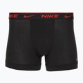 Boxeri pentru bărbați Nike Everyday Cotton Stretch Trunk 3 perechi black lig crim/des och/deep night logo waistband 3
