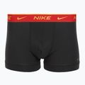 Boxeri pentru bărbați Nike Everyday Cotton Stretch Trunk 3 perechi blk/university red/wheat gold/black high shine wb 3