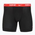 Boxeri pentru bărbați Nike Everyday Cotton Stretch 3 perechi black light crimsn/desrt ochre/black waistband 3