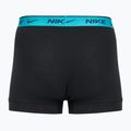 Boxeri pentru bărbați Nike Everyday Cotton Stretch Trunk 3 perechi black light amry blue/dusty cactus/black waistband 2