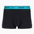 Boxeri pentru bărbați Nike Everyday Cotton Stretch Trunk 3 perechi black light amry blue/dusty cactus/black waistband 4