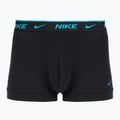 Boxeri pentru bărbați Nike Everyday Cotton Stretch Trunk 3 perechi black light amry blue/dusty cactus/black waistband 5