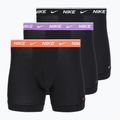 Boxeri pentru bărbați Nike Essential Cotton Stretch 3 pairs cinder black