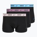 Boxeri pentru bărbați Nike Cotton Stretch Trunk 3 pack charcoal heather
