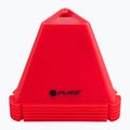 Conuri de antrenament  Pure2Improve Triangle Cones Set 6 szt. red