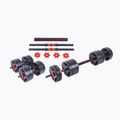 Pure2Improve Hybrid Dumbell / Barbell 30 kg haltere cu funcție de barbell negru și roșu P2I202350