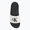 Papuci pentru bărbați Calvin Klein YM0YM01281 Jelly Mono PU Bright White/Black 5