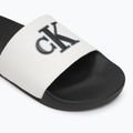 Papuci pentru bărbați Calvin Klein YM0YM01281 Jelly Mono PU Bright White/Black 7