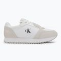 Încălțăminte pentru femei Calvin Klein YW0YW01644 Runner Laceup Sock Mg Nylon Mix Bright White/Black 2