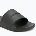 Papuci pentru bărbați Calvin Klein HM0HM00455 Pool Slide Rubber dark olive 7