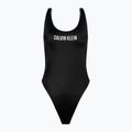 Costum de baie Calvin Klein Scoop Back One Piece pentru femei, negru