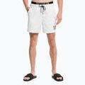 Pantaloni scurți de înot pentru bărbați Calvin Klein Medium Double Waistband alb 5