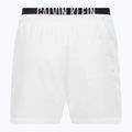 Pantaloni scurți de înot pentru bărbați Calvin Klein Medium Double Waistband alb 2