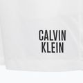 Pantaloni scurți de înot pentru bărbați Calvin Klein Medium Double Waistband alb 3