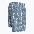 Pantaloni scurți de baie bărbați Calvin Klein Medium cu cordon imprimat albastru 3
