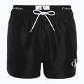 Pantaloni scurți de baie Calvin Klein Short Double Wb pentru bărbați, negru