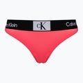 Partea de jos a costumului de baie Calvin Klein Thong calypso coral