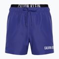 Pantaloni scurți de baie pentru bărbați Calvin Klein Medium Double WB midnight lagoon