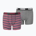 Boxeri pentru copii PUMA Printed Basic 2szt ribbon red