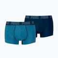 Boxeri pentru bărbați PUMA Everyday Trunk 2 perechi light blue melange