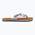Șlapi O'Neill Ditsy Sun Bloom pentru femei, cu flori tropicale albe 2