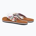 Șlapi O'Neill Ditsy Sun Bloom pentru femei, cu flori tropicale albe 3