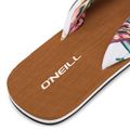 Șlapi O'Neill Ditsy Sun Bloom pentru femei, cu flori tropicale albe 8