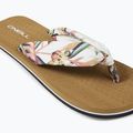 Șlapi O'Neill Ditsy Sun Bloom pentru femei, cu flori tropicale albe 11