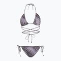 Costum de baie două piese pentru femei O'Neill Kat Becca Wow Bikini gri tie dye