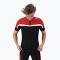 Rogelli tricou de ciclism pentru bărbați Course negru/roșu/alb