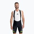 Rogelli Hero II Bib Short pantaloni scurți de ciclism pentru bărbați galben/gri/negru