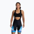 Rogelli Impress II Bib Short pantaloni scurți de ciclism pentru femei albastru/roz/negru