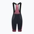 Rogelli Impress II Bib Short pantaloni scurți de ciclism pentru femei burgundia/coral/negru 4